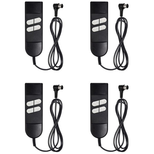 4X Electric Sofa Remote Replacement, 5 Pin 4 Button Power Recliner Remote Replacement for OKIN LIMOSS Pride Berkline