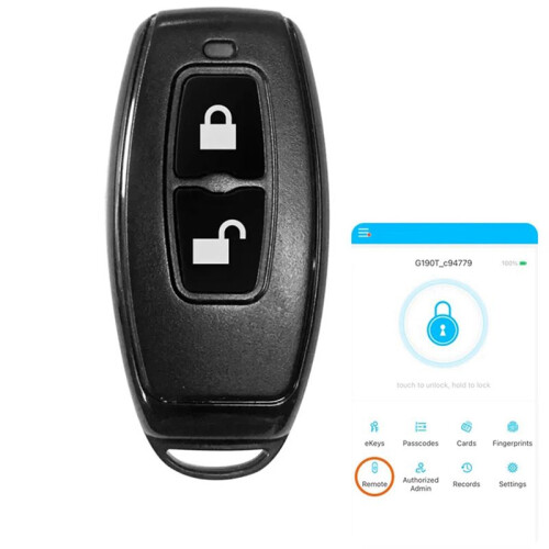2X 2.4GHz Wireless Remote Control  Key Fob for TTLOCK  Door Lock  Devices Work with TTLock APP 2