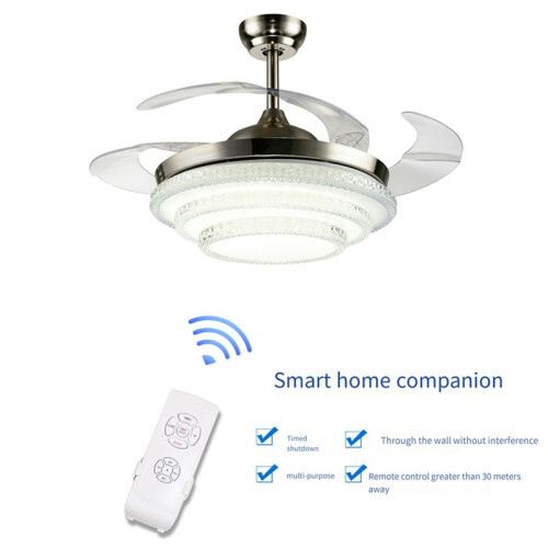 2X Universal Ceiling Fan Lamp Remote Control Kit Adjusted Wind Speed Transmitter Receiver Timing Control  220V