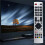 4X RMC0133 Remote Control Replace for  TV Remote Control Free Setup 4