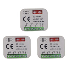 3X Universell Garageport FjäRrkontroll Mottagare 2CH Controller  för Transmitter RX Multi Frequency 433-900MHz Vit