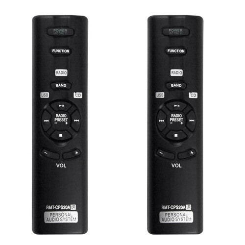 2X RMT-CPS20A RMTCPS20A Replace Remote Control for  Personal Audio System ZS-PS20CP ZSPS20CP
