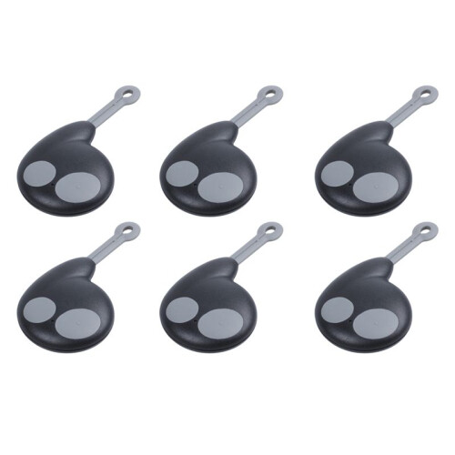 6X 2 Buttons Key Case Remote Control Key Case for  Alarm Fob Without Battery Black 1