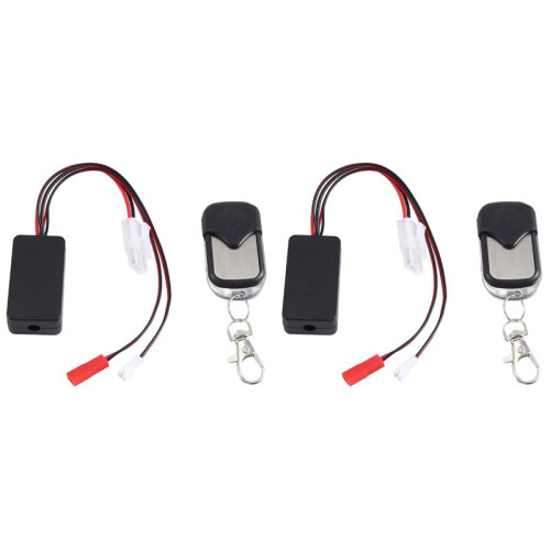 2X Portable Automatic Simulated Winch Controller Wireless Remote Control Receiver for Axial SCX10 1/10 RC Crawler Car