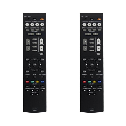 2X Replace RAV574 VDM8690 Remote Control for  MusicCast Stereo AV Receiver RX-V4A RX-V4ABL
