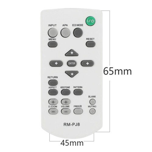 3X Universal RM-PJ8 Projector Replacement Remote Control for  RM-PJ5/PJ6/PJ10/PJ12/PJ1 Wireless Remote Controller 2