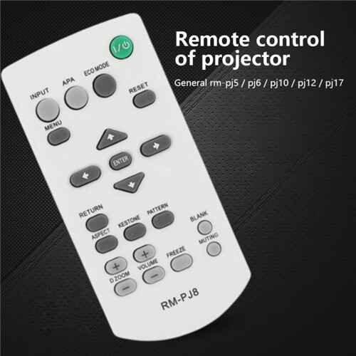 3X Universal RM-PJ8 Projector Replacement Remote Control for  RM-PJ5/PJ6/PJ10/PJ12/PJ1 Wireless Remote Controller 2