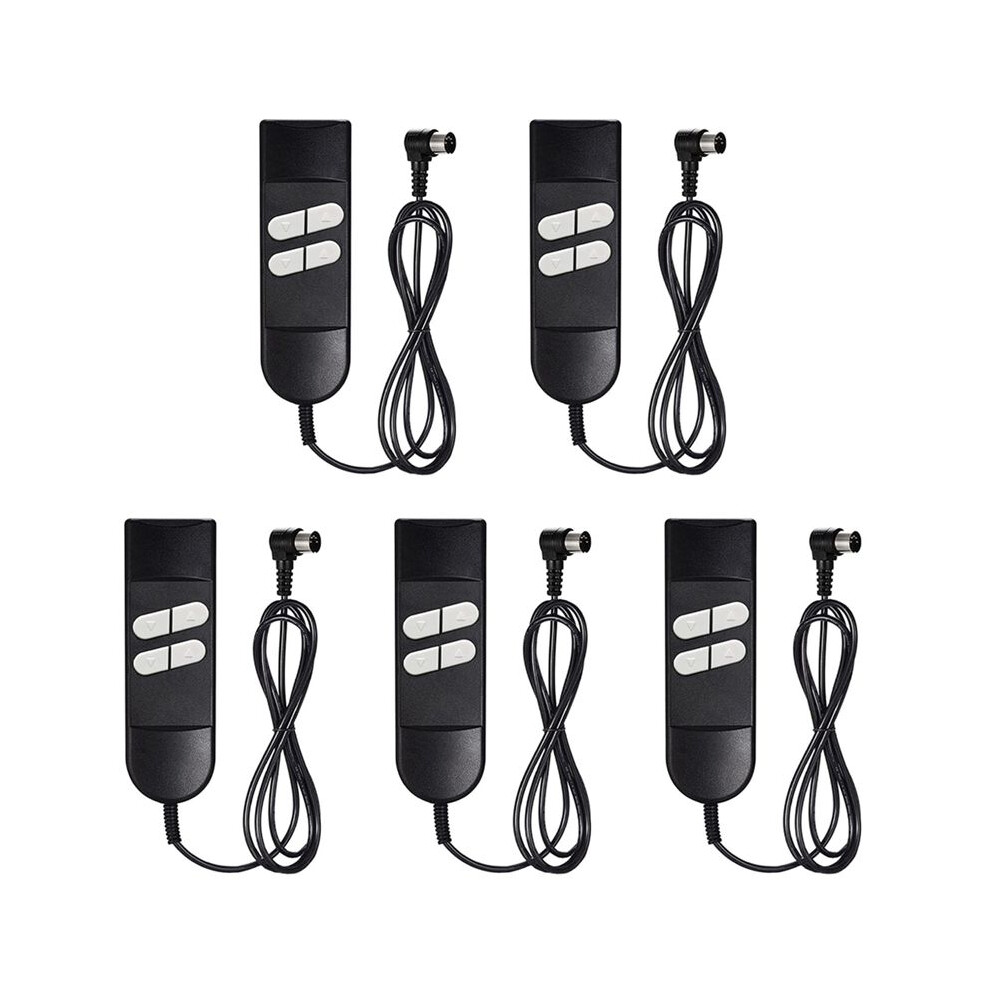 5X Electric Sofa Remote Replacement, 5 Pin 4 Button Power Recliner Remote For Okin Limoss Pride Golden Berkline 6132829010374