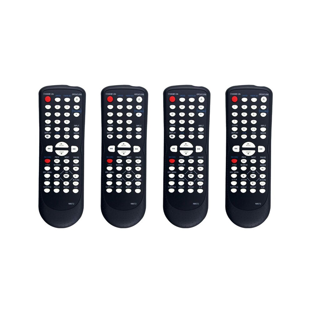 4X Nb672 Nb672ud Replace Remote For Magnavox Dvd Vcr Combo Player Dv225mg9 A Dv225mg9c Dv225mg9b Dv226mg9 Dv225mg9f7 6032089473899