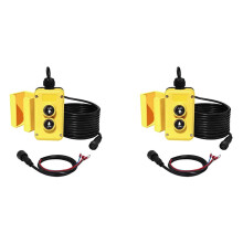 2X Interrupteur de Télécommande de Remorque à Benne Basculante à 3 Fils pour Remorque à Benne Basculante à Pompe Hydraulique à Simple Effet 12V