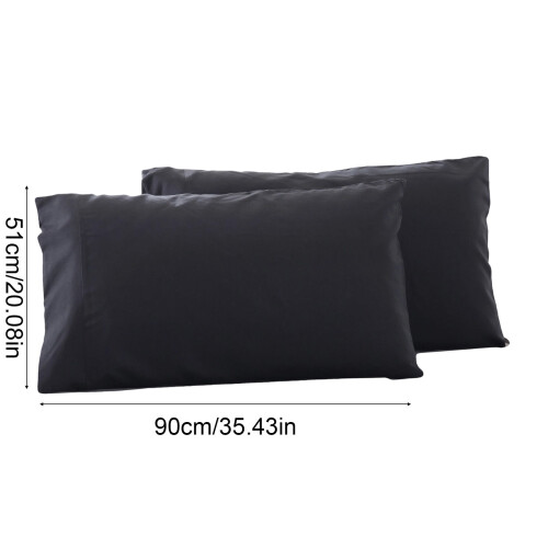 Kylande örngott i sammet, mjukt och andningsbart, 2-pack 2