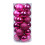 24 stk. matte plastik juletræskugler 3,8 cm 2