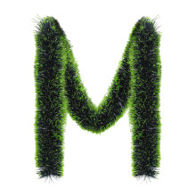 XIA0LE Kerstslinger van lametta, groen, glinsterend, decoratie, hangende slinger voor kerstfeestdecoratie