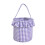 Καλάθι Tote Gingham για το Halloween – Βαρέως τύπου υφασμάτινη τσάντα δώρου με λαβές, 1