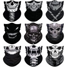 Nekwarmer/gezichtsmasker voor mannen en vrouwen, naadloze bandana/rave gezichtsbedekking/sjaal/masker, bivakmuts, hoofdband, hoofddoek, hoofddeksel