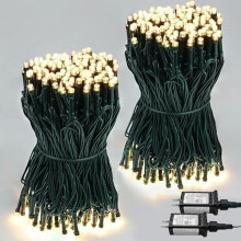 Kerstverlichting met 200 ledlampjes, rood en wit, IP44