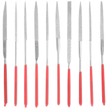 Lima piccola in acciaio rosso, 1 set, 5,5 x 0,1 pollici