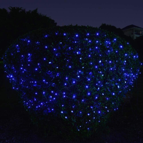 2 πακέτα των 200 LED 72ft μπλε ηλιακά χριστουγεννιάτικα φώτα, αδιάβροχα εξωτερικά 1