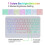 Θήκη με διαβάθμιση και πληκτρολόγιο RGB και ποντίκι, συμβατή με iPad 6ης και 5ης 5