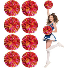 Pompon da cheerleader blu metallizzato, confezione da 4