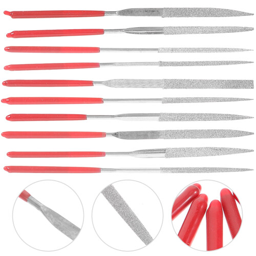 Set de pile mici din oțel roșu 5,5x0,1in 2