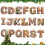 Acrylic 2D Christmas Letter Pendant, 8 cm 5
