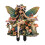 Gartenstecker aus Acryl im Boho-Stil mit Fee und Kolibri 2