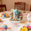Set di 6 uova decorative pasquali in acrilico multicolore 6