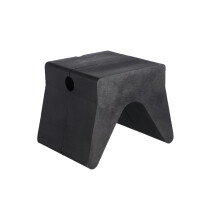 1 pezzo Arco in gomma per rimorchio per barca, larghezza 3" x apertura 4", nero, arco a Y per rimorchio per barca, fermo per arco del rimorchio per