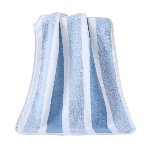 Serviette polaire corail bleue 75 x 35 cm 1