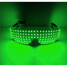 Occhiali a LED, occhiali luminosi, visiera, occhiali wireless con filo EL, occhiali neon da rave per feste