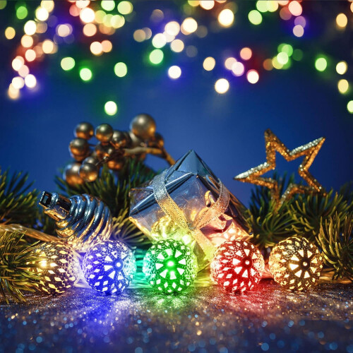 Moroccan Globe String Lights 10FT 20LED Battery Powered 2