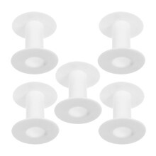 FRCOLOR5 Bobines de plastique vides pour fil à broder, laine, ruban – Compatibles avec les machines à coudre standard