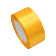 Doppelseitiges, einfarbiges, weißes Satinband, 5 cm breit x 20 m lang. Ideal zum Basteln, für Hochzeitsdekorationen, Schleifenherstellung, Nähen,