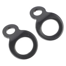 Anéis de reboque reforçados com gancho para fixação de veículos, 3,5 x 1,8 x 0,5 cm