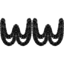 Ghirlanda di tinsel metallico scintillante – Striscione attorcigliato in lamina per decorazioni natalizie, di Halloween, di Capodanno, di matrimoni