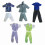 Doll clothes suit handmade coat and pants set 2