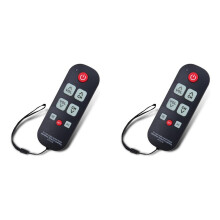 2X Telecomando TV A-TV10 per Anziani, Controller Universale, Telecomando Semplice e Impermeabile con Luce LED per Tutti I Modelli TV
