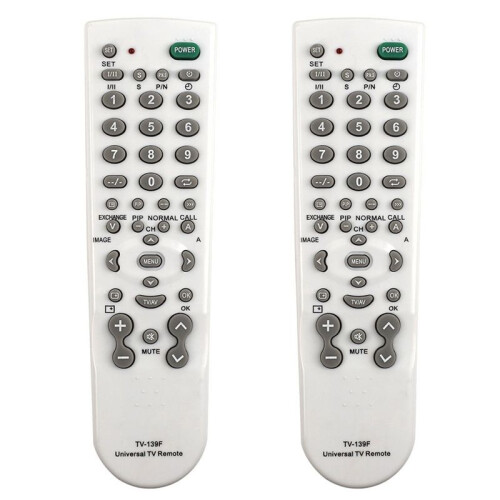 2X Universal TV Remote Control TV-139F Multi-Functional Remote Control  Remote Controller Remote Control