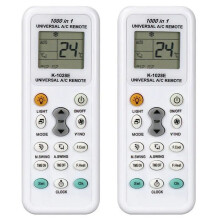 2X K1028E 1000 in 1 Universal Remote Control LCD Controller for Air Conditioner Low Power Consumption Remote Controller