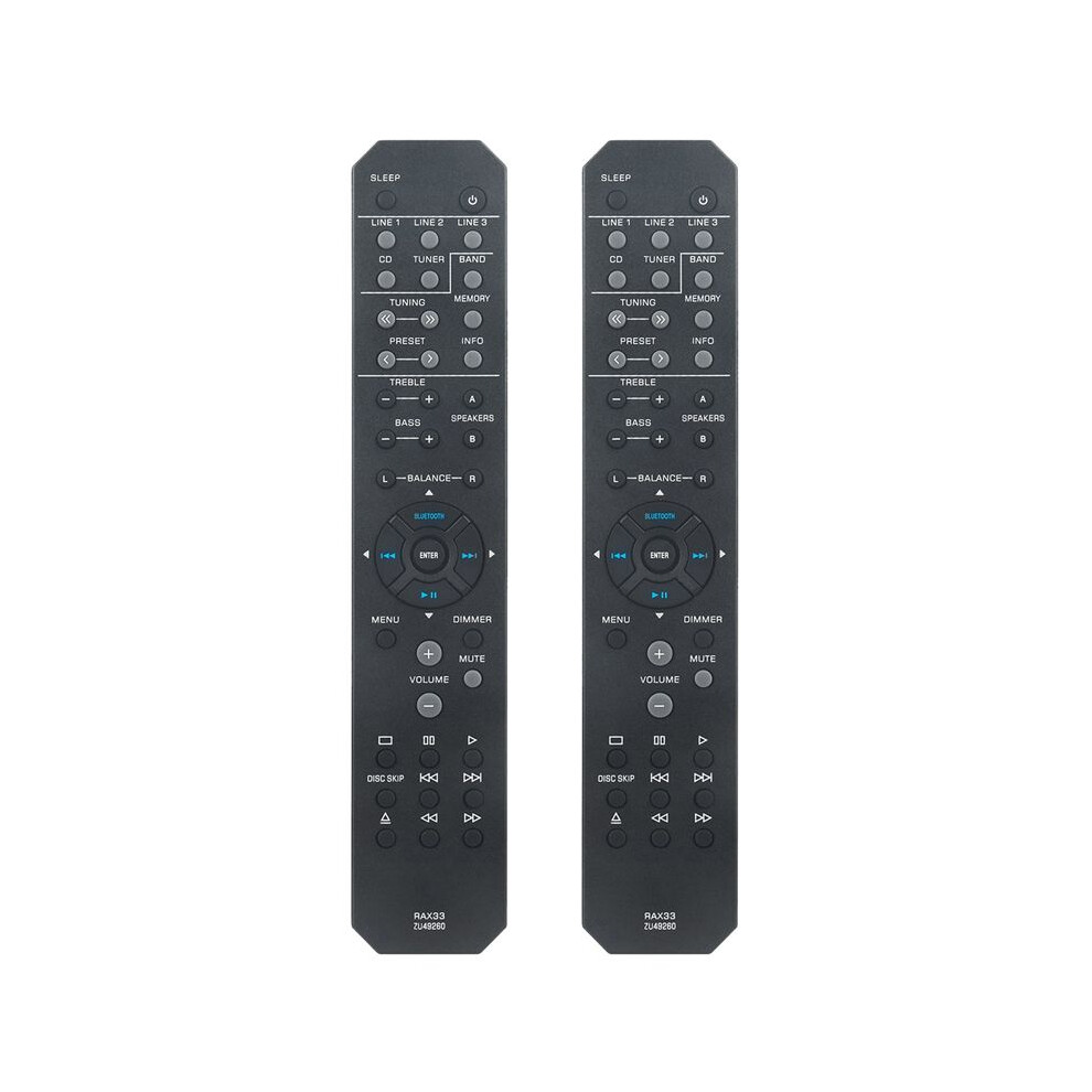 2X Rax33 Replace Remote Control For Stereo Receiver R-S202 R-S202bl R-S202d Rs202 Rs202bl Rs202d 6031271001803