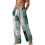 Ανδρικό παντελόνι από λινό με φαρδιά μπατζάκια, μεγάλο και ψηλό, καλοκαιρινό 2
