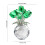 Buquê de rosas de cristal para decoração em vidro (4,3 polegadas) 3