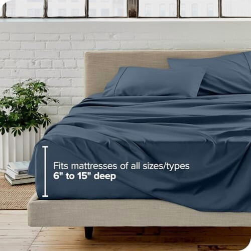 Σετ σεντονιών Luxury1800 Ultra-Soft Microfiber – Διπλά βουρτσισμένα, με βαθιές τσέπες, εύκολη 2