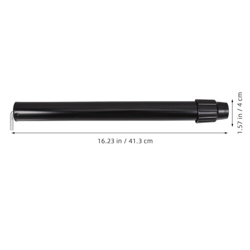 Adjustable Floor Fan Support Pole Black Iron 1