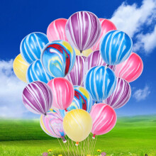 20 ballons en latex transparents à paillettes dorées, 30 cm