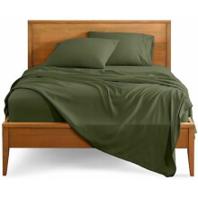 Luxury1800 Ultraweiches Mikrofaser-Bettwäscheset (Doppelbett, Zypresse), doppelt gebürstet, tiefe Taschen, optimale Passform, 4-teilig