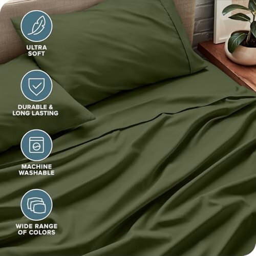Queen Sheet Set: Ultra-Soft Hydro-Brushed Microfibre, 2