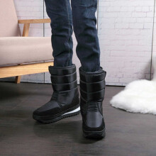jjayotai Sapatos Masculinos em Liquidação: Botas de Inverno Masculinas de Cor Sólida que Mantêm os Pés Aquecidos com Forro de Veludo, Botas de