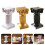 Set di 3 colonne decorative romane nere 1